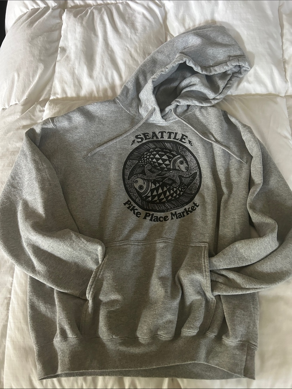 Port and Company Grey Seattle Pike Place Market Hoodie